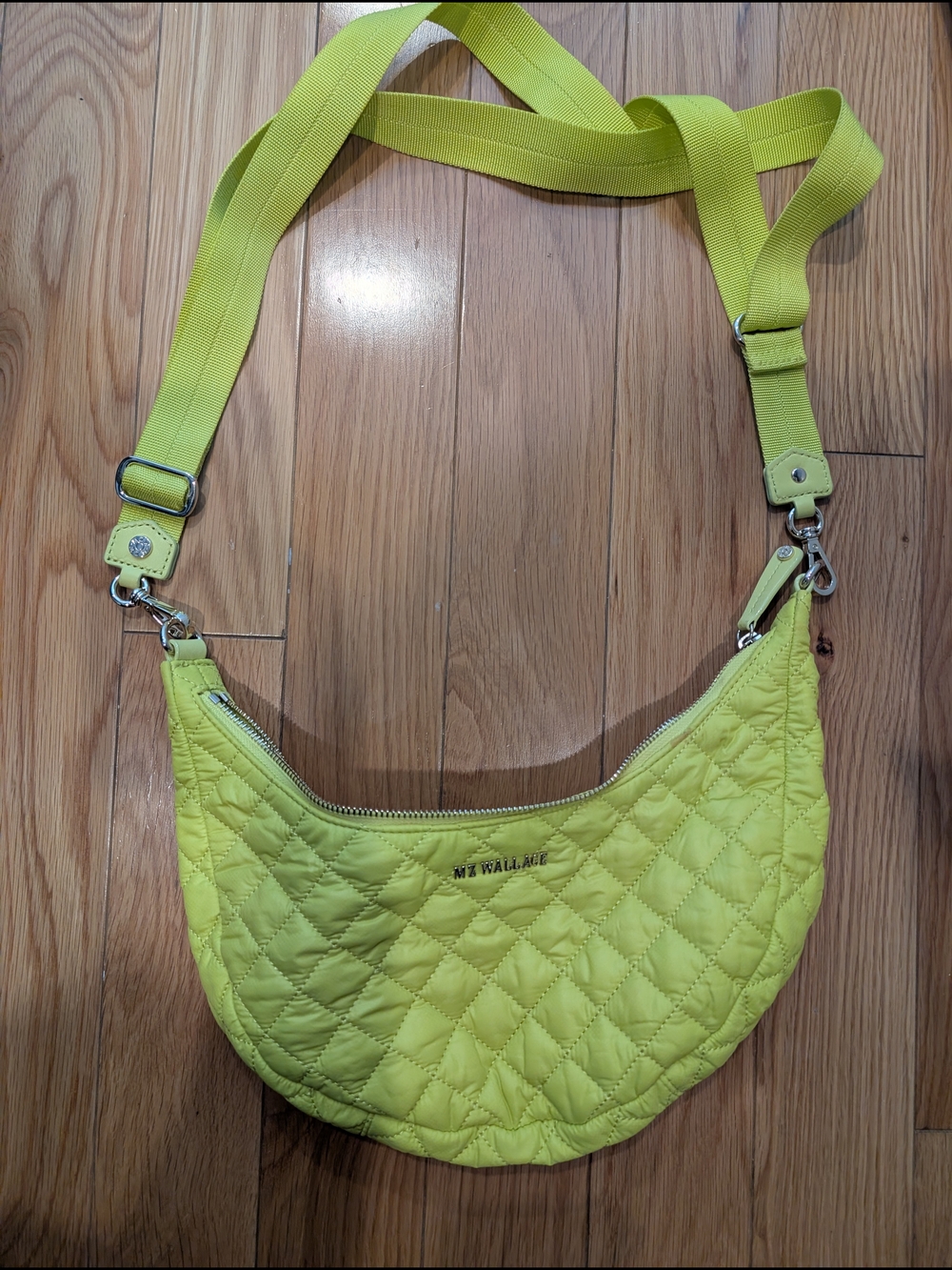 MZ Wallace Small Crosby Sling Bag – Neon Yellow